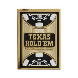 Karty Texas Hold'em Jumbo złoty/czarny CARTAMUNDI (GXP-704143)