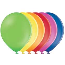 Balony B85 pastelowe MIX 27cm 100szt - 1