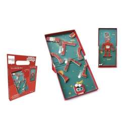 Magnetyczne puzzle Robot i tor kulek gra 2w1