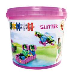 Klocki CLICS Wiaderko 8 w 1 - Glitter (CB-180) - 1