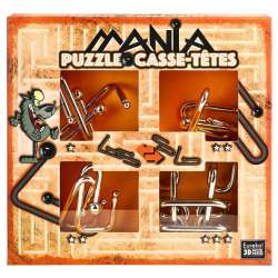 Łamigłówki metalowe 4szt Puzzle mania pomarańcz G3 (GXP-686661) - 1