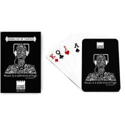 Music Karty do gry słuchawki czarne 55 kart - 1