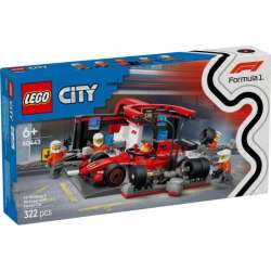 LEGO 60443 CITY F1 Pit stop i mechanicy z bolidem Ferrari p3 (LEGO60443) - 1