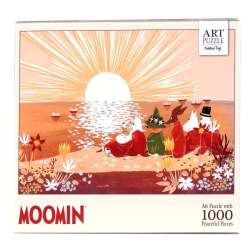 Puzzle 1000 artystyczne Muminki czerwone - 1