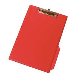 Clipboard A4 PCV z klipsem czerwony - 1