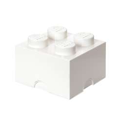 Lego pojemnik klocek czwórka biały (40031735) - 1