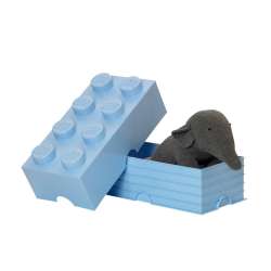 Lego pojemnik klocek ósemka błękitny - 1