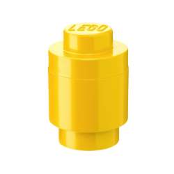 Lego pojemnik klocek jedynka okrągły żółty (40301732)