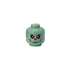 Lego pojemnik główka mini - green skeleton