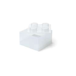 Lego pojemnik klocek czwórka transparentny
