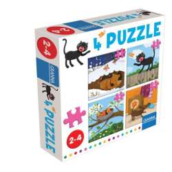 Puzzle z kotem 4 ,6,9,12 elementów (GXP-799228) - 1