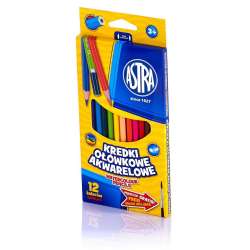 Kredki ołówkowe akwarelowe 12 kolorów ASTRA (312110004) - 1
