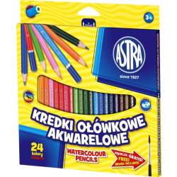 Kredki ołówkowe akwarelowe 24 kolory ASTRA (312110005)