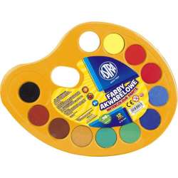 Farby akwarelowe 12 kolorów 30mm paletka ASTRA (83216903) - 1