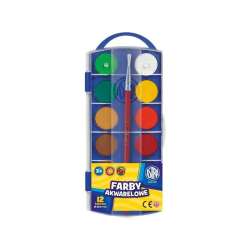 Farby akwarelowe fi 23.5mm 12 kolorów ASTRA (83216905)