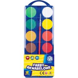 Farby Akwarelowe fi30mm 12 kolorów ASTRA (83216904) - 1