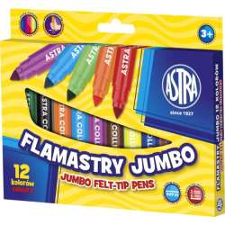 Flamastry Jumbo 12 kolorów ASTRA (314110001) - 1