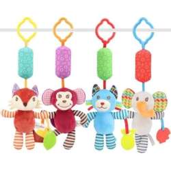 Pluszowy zwierzak z dzwoneczkiem dla malucha