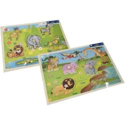 Ukladanka drewniana 30x23cm Zwierzęta mix