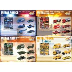 Pojazdy metalowe 6szt MIX
