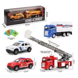 Auto metalowe z kartami 2szt MIX