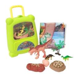 Zestaw dinozaurów w walizce
