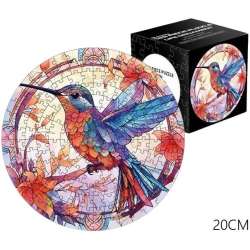 Puzzle 168el Witraż. Ptak