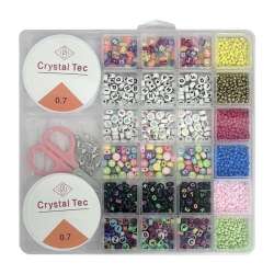 Zestaw koralików do robienia biżuterii