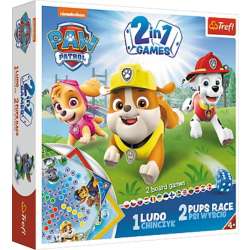 Gra Trefl 2w1 Chińczyk /Psi wyścig Paw Patrol -Akc.Ukrai (01896 TREFL) - 1