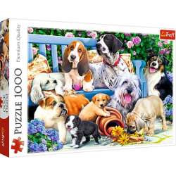 Puzzle Trefl 1000 Psy w ogrodzie (GXP-694775) - 1