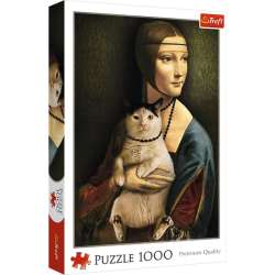 Puzzle 1000 elementów Dama z kotem (GXP-780639) - 1