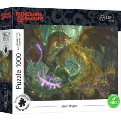 Puzzle 1000el Dungeons & Dragons UFT The Green Dragon. Zielony smok 10758 Trefl (10758 TREFL) - 1