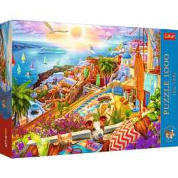 Puzzle 1000el Premium Plus - Tea Time: Z wizytą na Santorini 10842 Trefl (10842 TREFL)