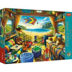 Puzzle 1000el Premium Plus - Tea Time: Kamperem w podróży 10851 Trefl (10851 TREFL)