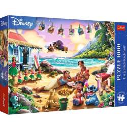 Puzzle 1000 Lilo&Stitch Impreza na plaży TREFL - 1