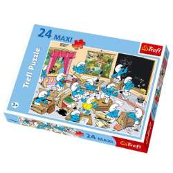 PUZZLE TREFL 24 MAXI SMERFY W SZKOLE (14132) - 1
