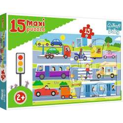 Puzzle 15el MAXI - Pojazdy miejskie (14279 TREFL) - 1