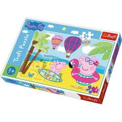 Puzzle Trefl 24 MAXI świnka Peppa na wakacjach (14293 TREFL) - 1