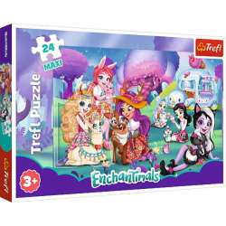 Puzzle 24-Maxi Wesoły dzień Enchantimals / Mattel Enchantimals 14315 Trefl p8 (14315 TREFL) - 1