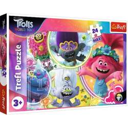 Puzzle 24-Maxi Muzyczny Świat Trolli p8 (14318 TREFL) - 1