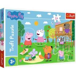 Puzzle Trefl 24 MAXI Zabawy na polanie -Świnka Peppa (14342 TREFL) - 1