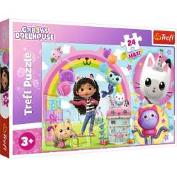 Puzzle 24el Maxi Wesoła Gabi. Koci Domek Gabi. Gabby's Dollhouse 14353 Trefl (14353 TREFL)