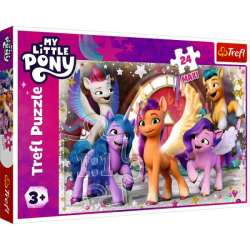 Puzzle 24el Maxi Wesoły dzień kucyków. My Little Pony 14355 Trefl (14355 TREFL) - 1