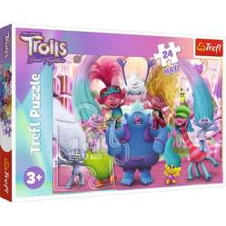 Puzzle 24el Maxi W świecie Trolli Trolls 3 14359 Trefl (14359 TREFL) - 1