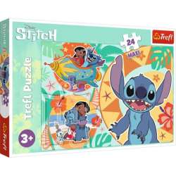 Puzzle 24el Maxi Wesoły dzień Lilo i Stitch. Lilo & Stitch 14365 Trefl (14365 TREFL) - 1