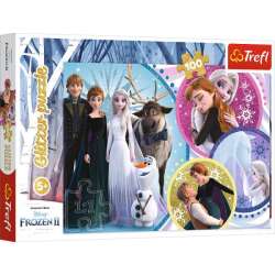 Puzzle Trefl 100 Glitter W blasku miłości. Frozen 2 (GXP-756455)
