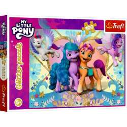 Puzzle 100 elementów Glitter My Little Pony Błyszczące kucyki (GXP-903581) - 1