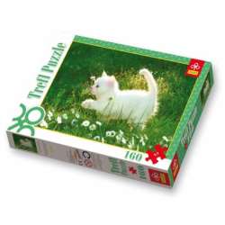 PUZZLE TREFL 160 BIAŁY KOTEK WŚRÓD STOKROTEK (GXP-509742) - 2
