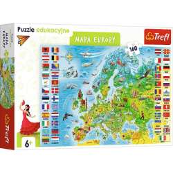 Puzzle 160el edukacyjne Mapa Europy 15558 Trefl p6 (15558 TREFL) - 1