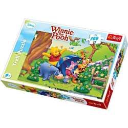 100 elementów. KUBUŚ PUCHATEKNA SPACERZE - Puzzle TREFL (16093) - 3